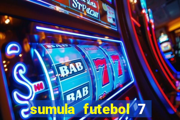 sumula futebol 7 society excel